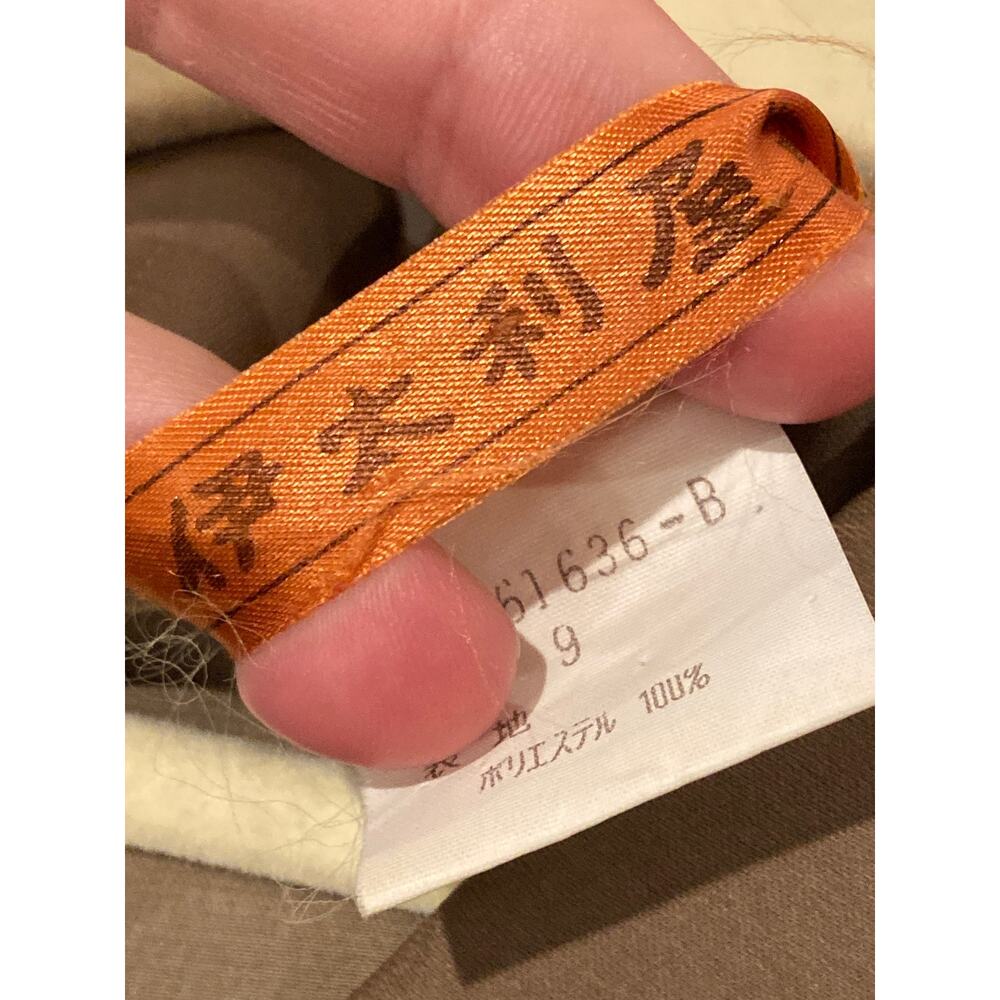 Italiya Japanese Label Midi Silk-like Pleated Dress Japanese Blockprint Sz S/M - Picture 9 of 11